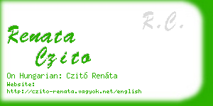 renata czito business card